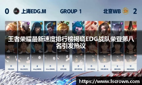 王者荣耀最新速度排行榜揭晓EDG战队荣登第八名引发热议